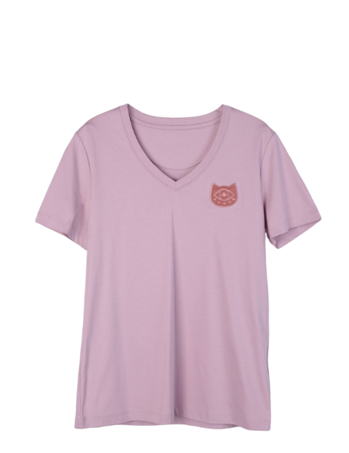 Velvet Embroidery Shirt - Pink