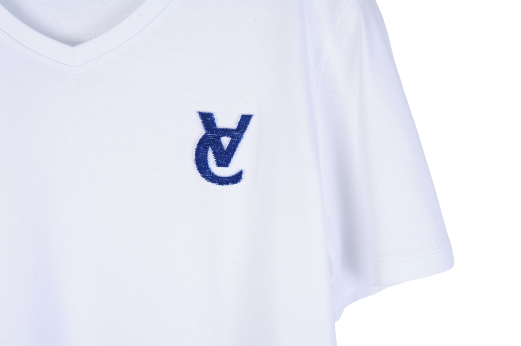 Velvet Embroidery Shirt - Navy